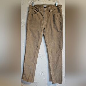 38x33 NWT Mens Lands' End Slim Stretch Corduroy Pant Khaki
